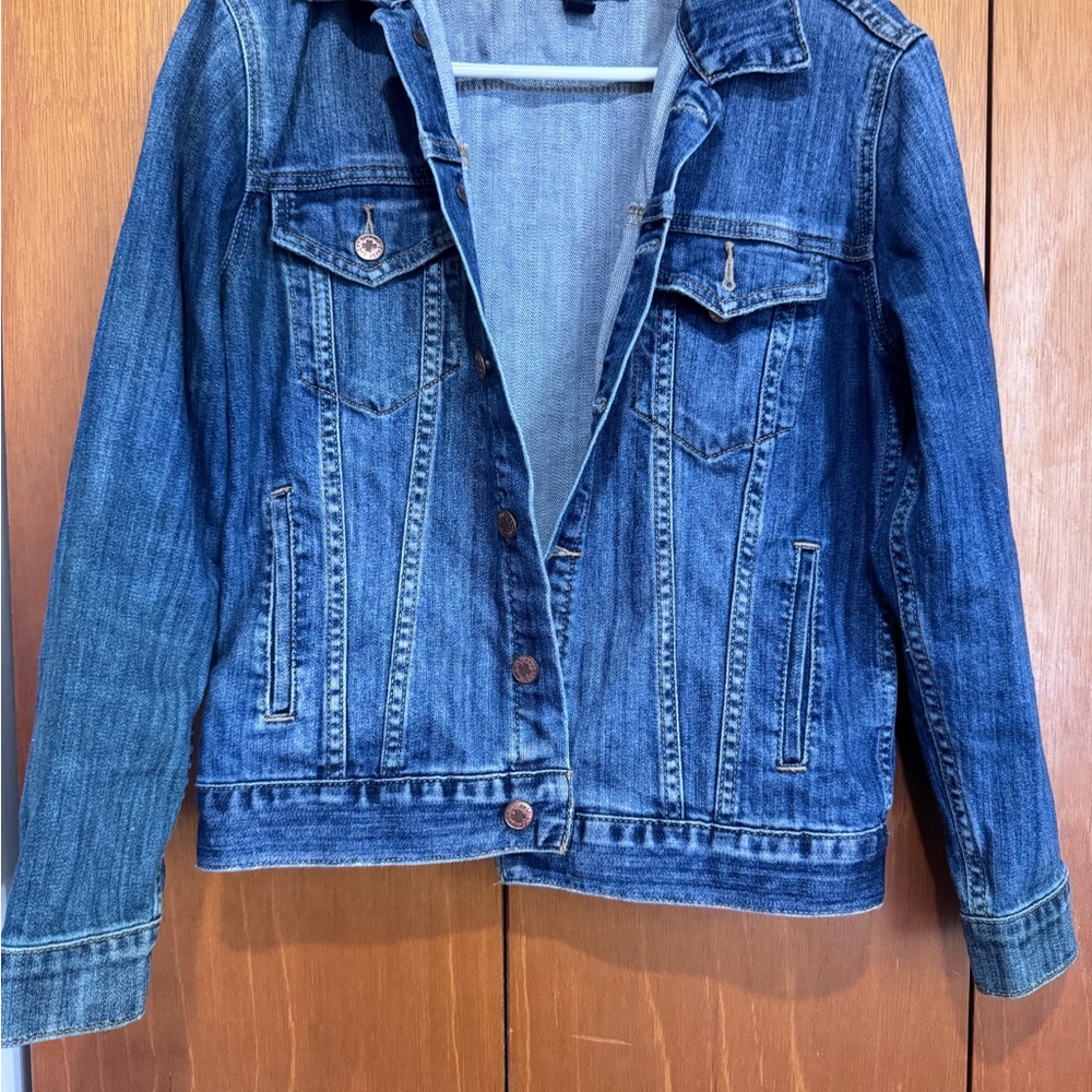 Lucky Brand Blue Denim Trucker Jacket - Women's Jean Jacket